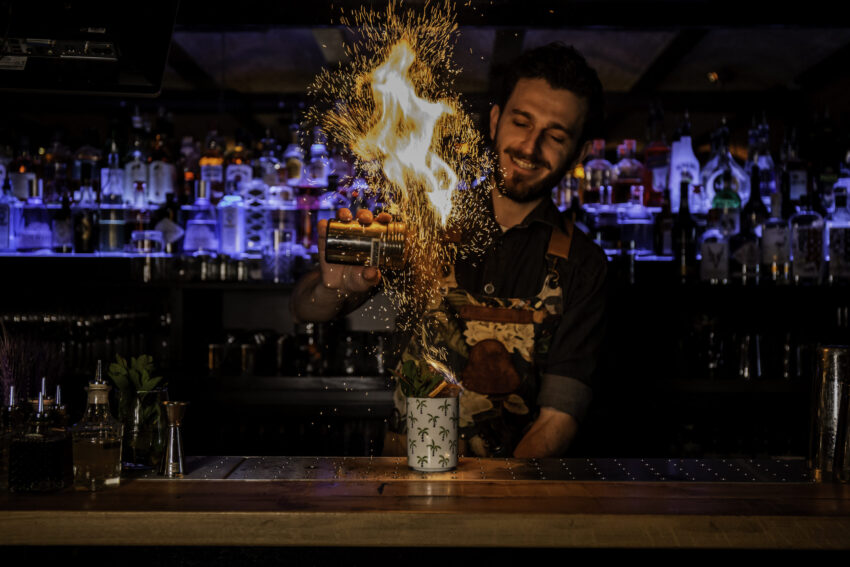 Roast bar vuur cocktail